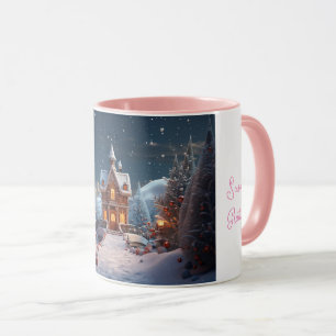 Season's Greetings Gingerbread House Christmas Mug
