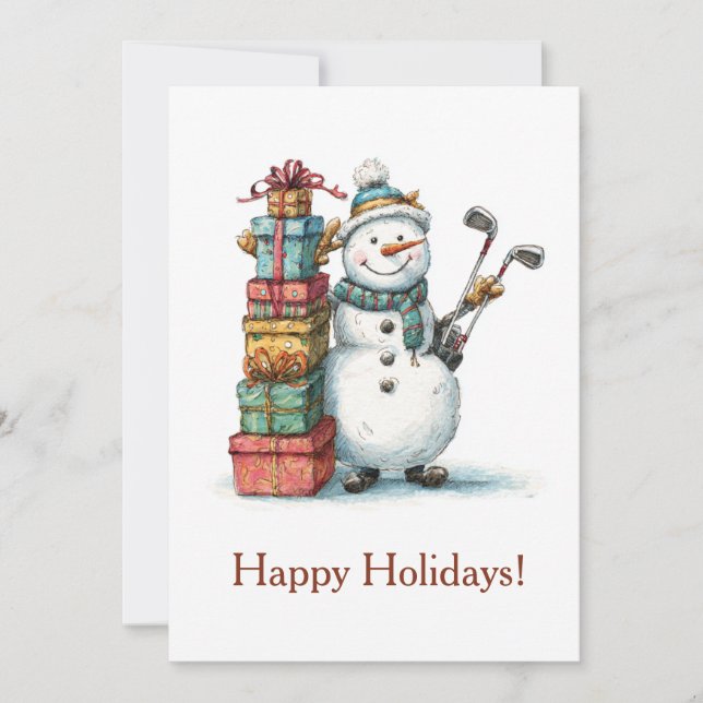 Season's Greetings Golf Card (Front)