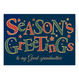 Season's Greetings Great-Grandmother  Polkas