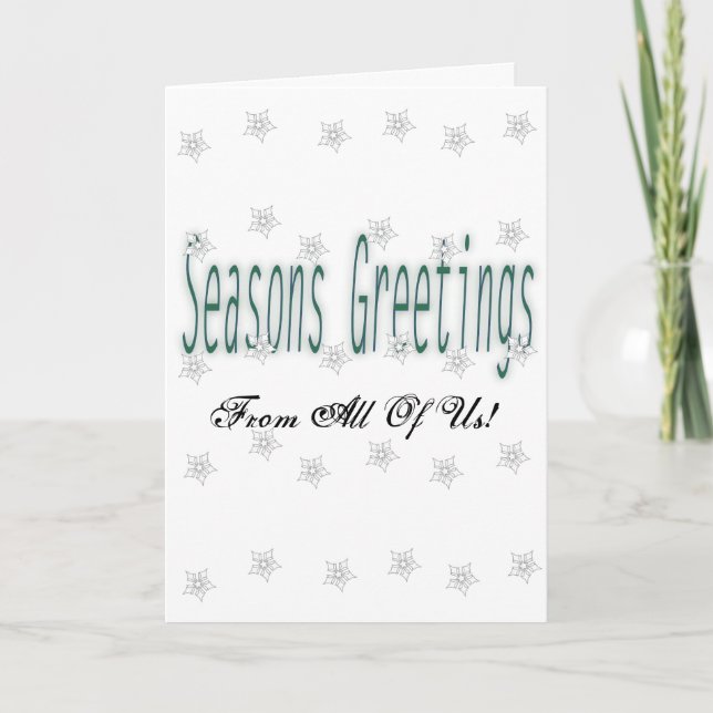 Seasons Greetings Holiday Card (Front)