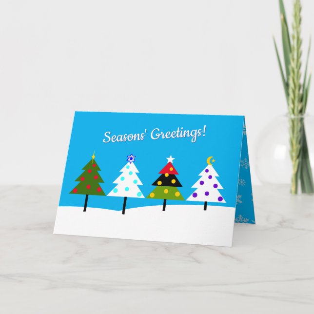 Seasons' Greetings Holiday Card (Front)