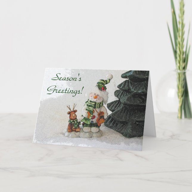 Season's Greetings Holiday Card (Front)