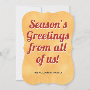 Season's Greetings Holiday Card