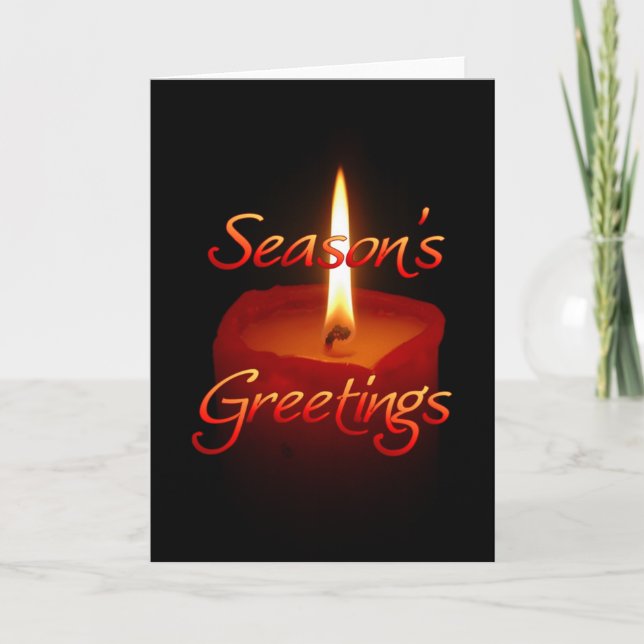 Season's Greetings Holiday Card (Front)