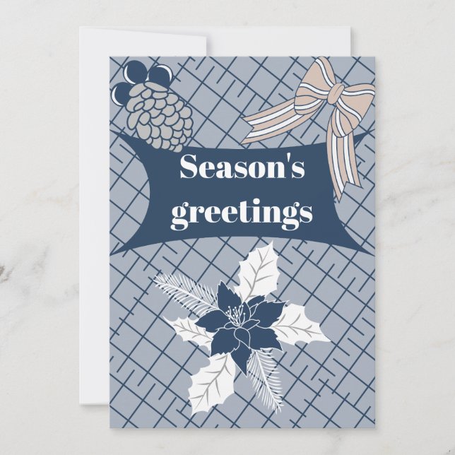 Season's Greetings Holiday Card (Front)