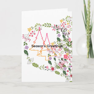 Season's Greetings Holiday Christmas  Card