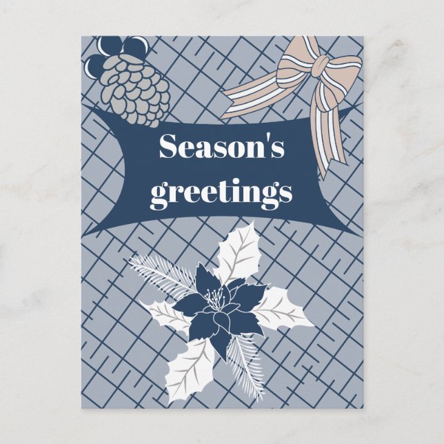Season's Greetings Holiday Postcard (Front)