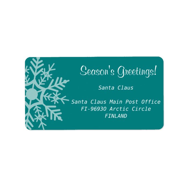 Season's Greetings - Holidayz - Address Label (Front)