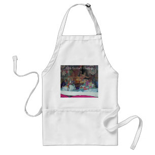 Season's Greetings Ice Skating Apron