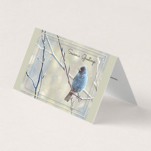 Season's Greetings - Indigo Bird