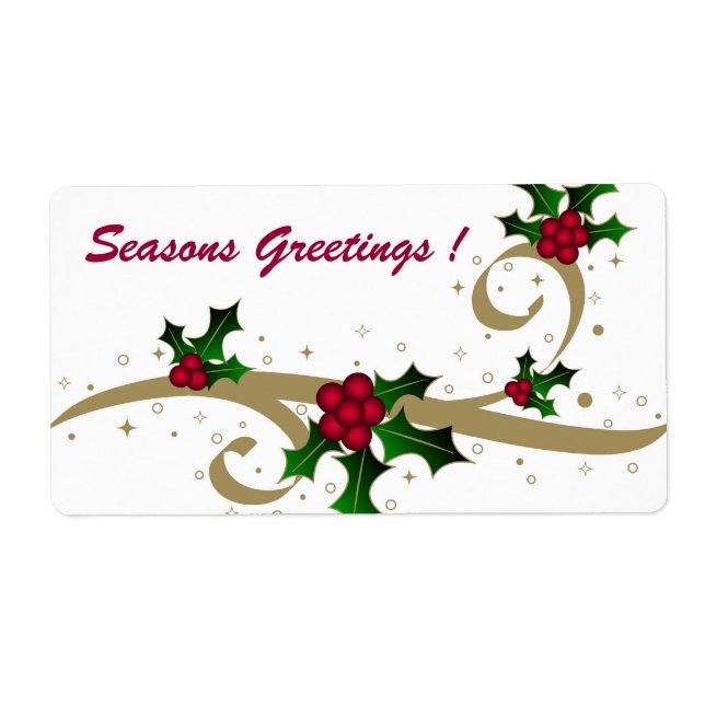 Seasons Greetings ! - Label (Front)