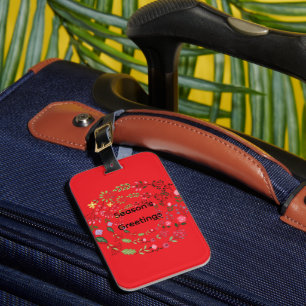 Season's Greetings Luggage Tag