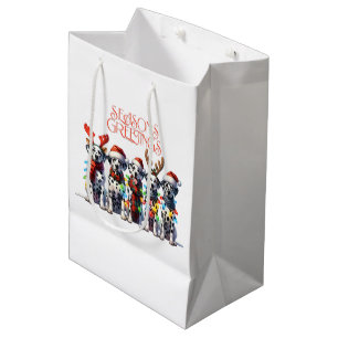 Season's Greeting's Medium Gift Bag
