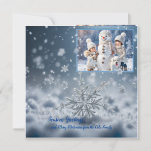 Seasons Greetings, Minimalist, Personalised Card