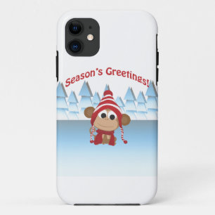 Season's Greetings! Monkey iPhone 11 Case