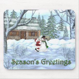 Season's Greetings Mouse Pad