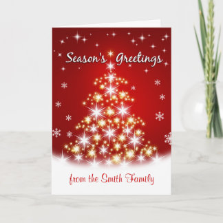 Season's Greetings - Personalised Christmas Cards