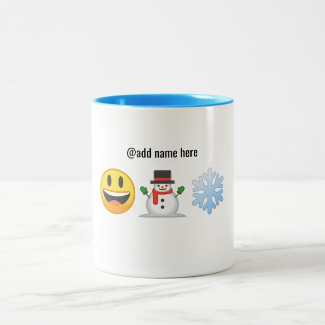 Season's Greetings | Personalised Emoji Coffee Mug (Center)