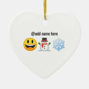 Season's Greetings   Personalised Emoji Ornament