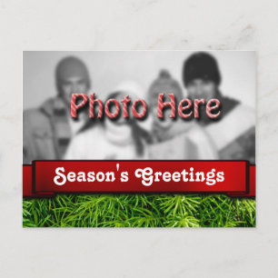 Season's Greetings Photo Template Christmas