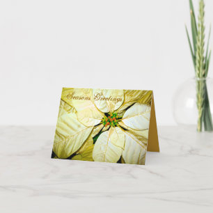 Seasons Greetings Pointsettia_ Card