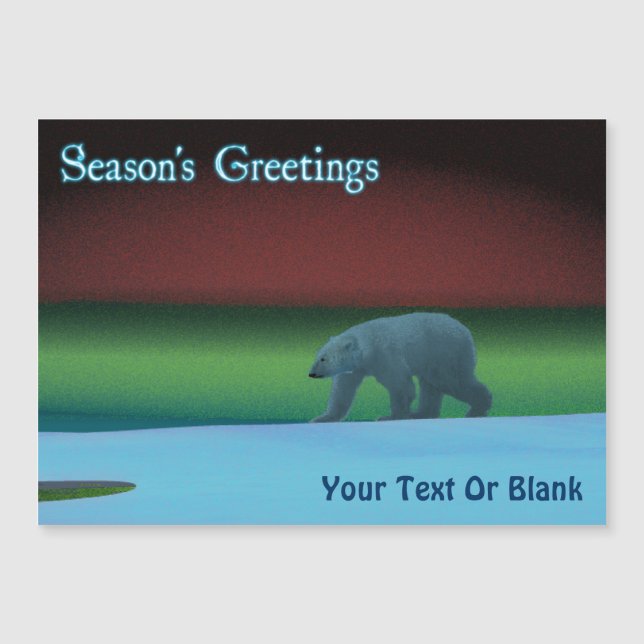 Season's Greetings - Polar Lights Polar Bear (Front)