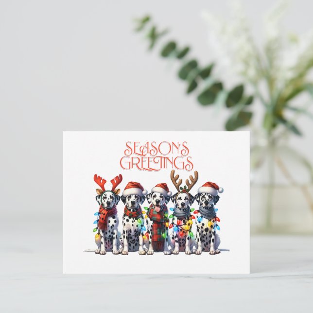 SEASON'S GREETINGS Postcard (Standing Front)