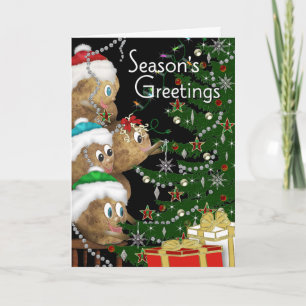 SEASON'S GREETINGS- POTATO FAMILY Collection Holiday Card