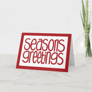 Seasons Greetings Red Card