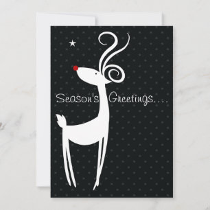 Season's Greetings Reindeer Party Invitation
