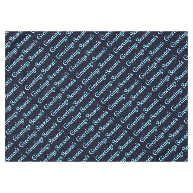 Season's Greetings Tablecloth (Front (Horizontal))