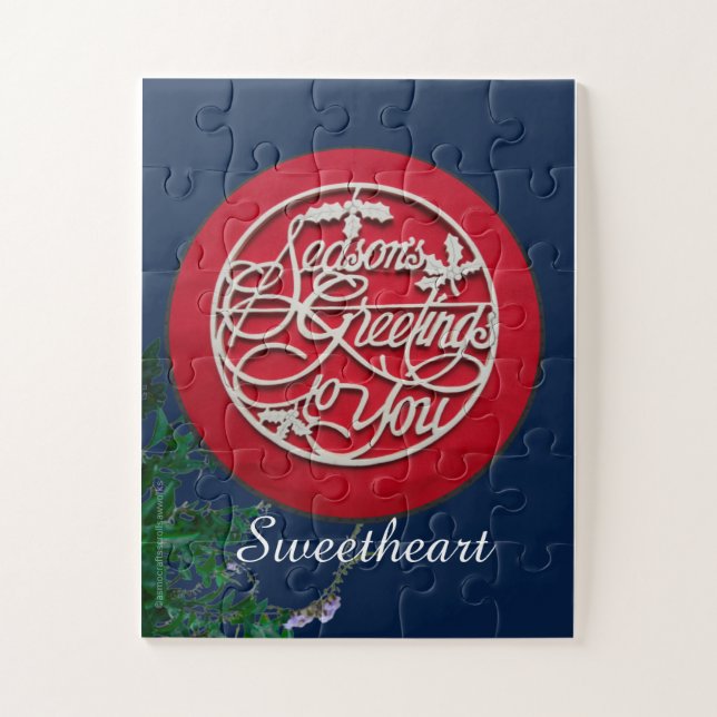 Season's Greetings to You Sweetheart(2) Jigsaw Puzzle (Vertical)