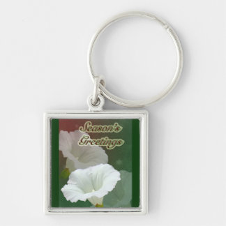 Season's Greetings - White Bindweed Key Ring