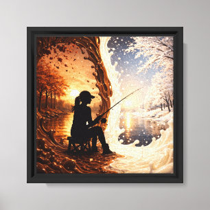Seasons in Chocolate and Milk Canvas Print