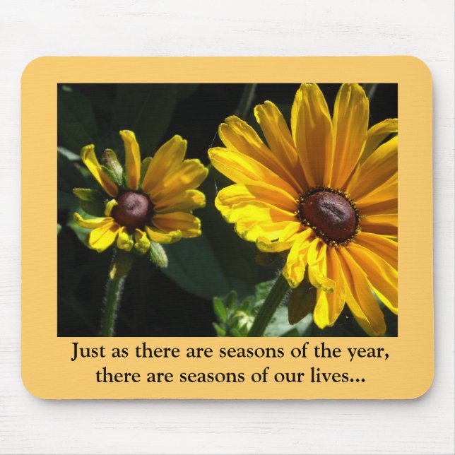 Seasons of Our Lives....Black Eyed Susans Mouse Pad (Front)