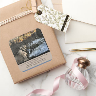 Seasons of our Lives Inspirational Square Sticker