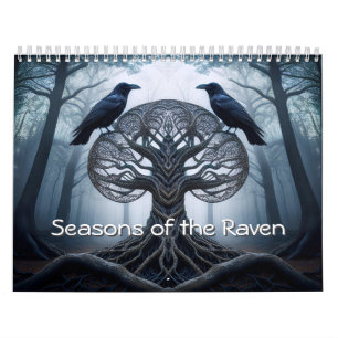 Seasons of the Raven 12 month Calendar