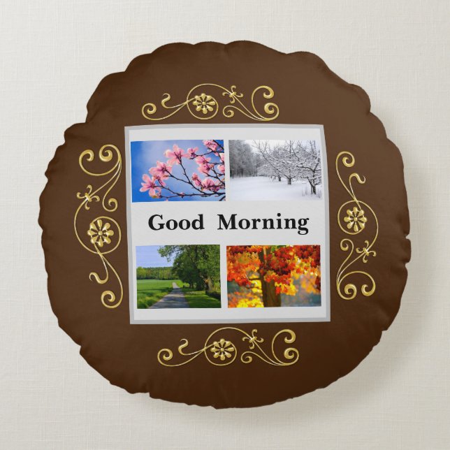 Seasons Of The Year  Round Cushion (Front)