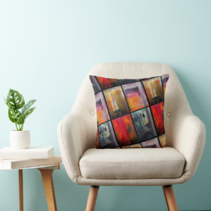 Seasons Painting by Alfred Fox Cushion
