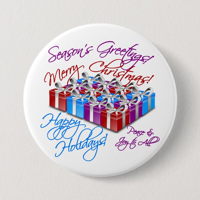 Season's Presents button (Front)