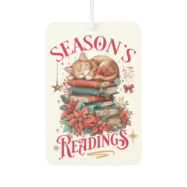 Season's Readings Cosy Kitten  Car Air Freshener (Front)