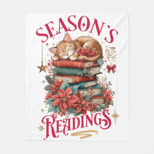 Season's Readings Cosy Kitten  Fleece Blanket