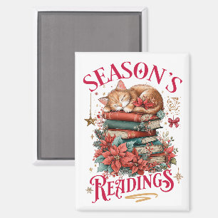 Season's Readings Cosy Kitten Magnet
