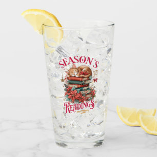 Season's Readings Cozy Kitten  Glass