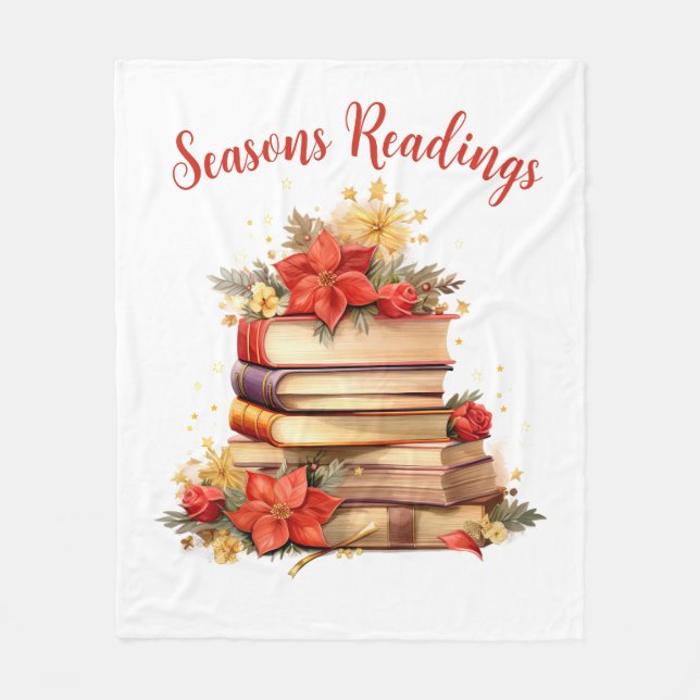 Seasons Readings Fleece Blanket (Front)
