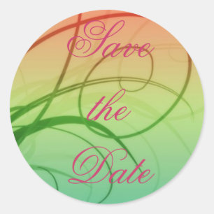 Seasons Save the Date Sticker