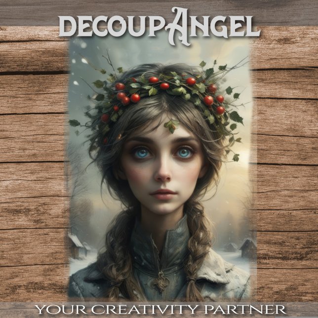 Seasons Sisters - 4 of 4 - Winter -  Decoupage -  Tissue Paper (Creator Uploaded)