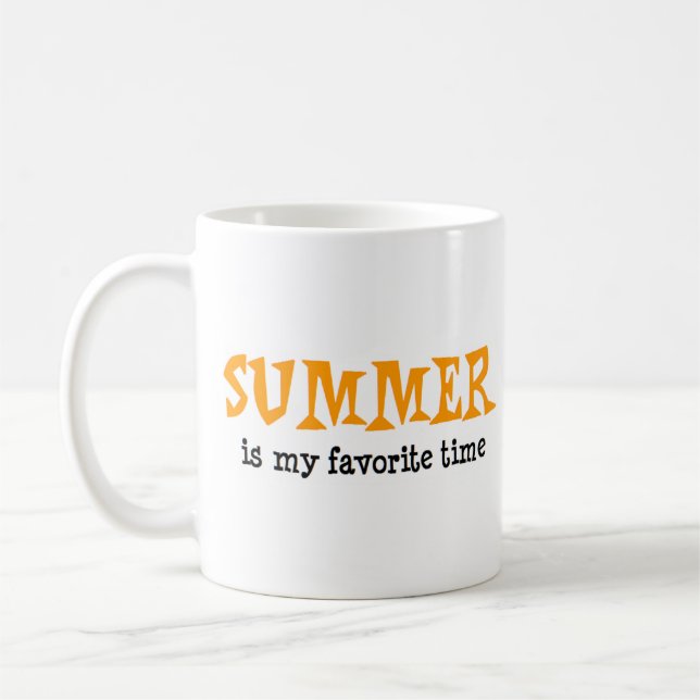 seasons summer favorite time coffee mug (Left)