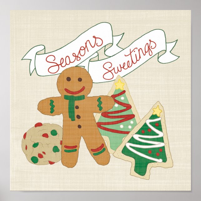 Seasons Sweetings | Gingerbread Cookies Poster (Front)