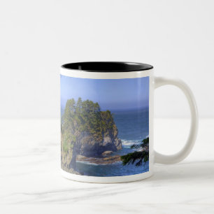 Seastacks, Makah Nation Tribal Lands, Cape Two-Tone Coffee Mug